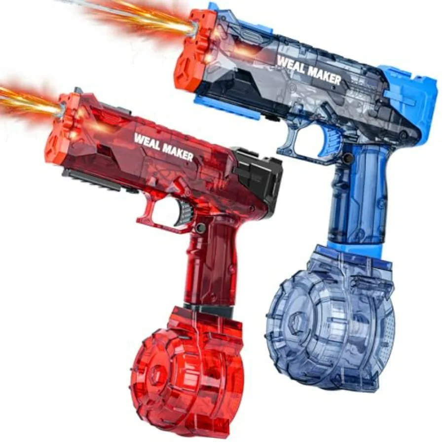Electric Water Gun for outdoor summer parties, ABS plastic, blue, 25-30 FT range, LED flash USB-C rechargeable
Electric Water Gun for outdoor summer parties, ABS plastic, blue, 25-30 FT range, LED flash USB-C rechargeable
