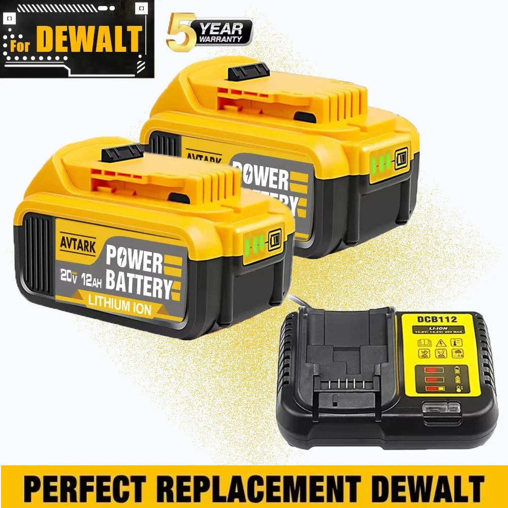 Original DCB200 20V 12000mAh Lithium Replacement Battery For Dewalt 18V DCB184 DCB200 DCB182 DCB180 DCB181 DCB182 DCB201 DCB206
Original DCB200 20V 12000mAh Lithium Replacement Battery For Dewalt 18V DCB184 DCB200 DCB182 DCB180 DCB181 DCB182 DCB201 DCB206