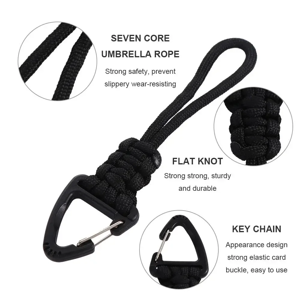 Parachute Cord Carabiner Drop Rope Flashlight Rope Nylon Lanyard Woven Paracord Keychain Backpack Key Ring Hand-Woven Starp
Parachute Cord Carabiner Drop Rope Flashlight Rope Nylon Lanyard Woven Paracord Keychain Backpack Key Ring Hand-Woven Starp