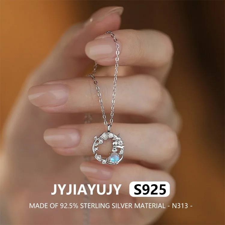 JYJIAYUJY 100% Whole Original Sterling Silver S925 Pendant Necklace With Rose Planet Fashion For Woman Jewelry Gift Use N313
JYJIAYUJY 100% Whole Original Sterling Silver S925 Pendant Necklace With Rose Planet Fashion For Woman Jewelry Gift Use N313
