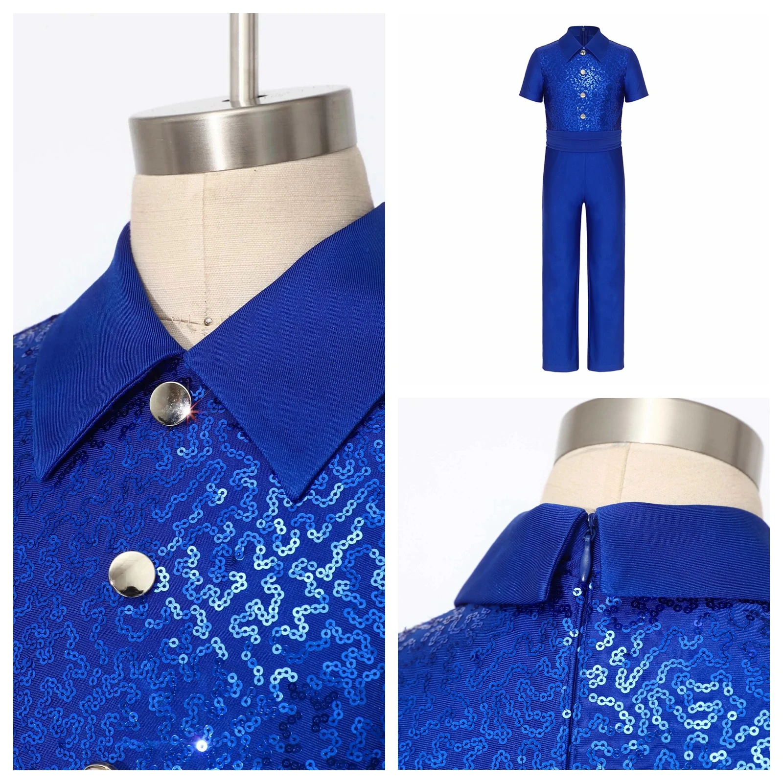 Kids Boys Jumpsuits Latin Salsa Tango Ballroom Shirt Bodysuit Children Lapel Figure Skating Costume Romper Modern Dance Leotard
Kids Boys Jumpsuits Latin Salsa Tango Ballroom Shirt Bodysuit Children Lapel Figure Skating Costume Romper Modern Dance Leotard