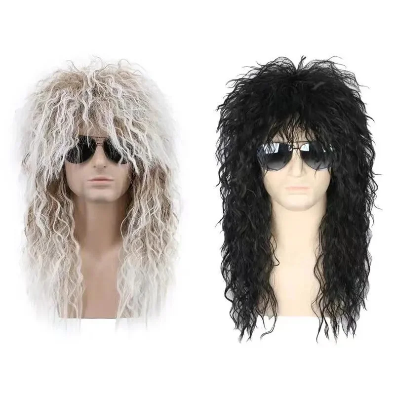 80s Dude Черный Блондин Серый смешанный парик Heavy Metal Rock Мужской костюм Парики
80s Dude Черный Блондин Серый смешанный парик Heavy Metal Rock Мужской костюм Парики