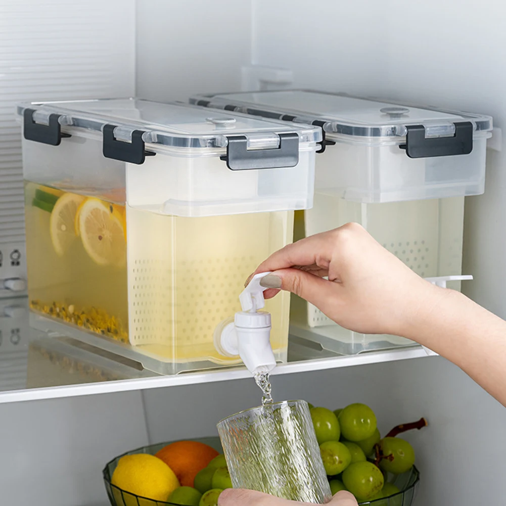 3.5/6L Cold Water Bucket Large Capacity Beverage Drink Kettle Leakproof Refrigerator Beverage Dispenser for Outdoor Picnic Party
3.5/6L Cold Water Bucket Large Capacity Beverage Drink Kettle Leakproof Refrigerator Beverage Dispenser for Outdoor Picnic Party