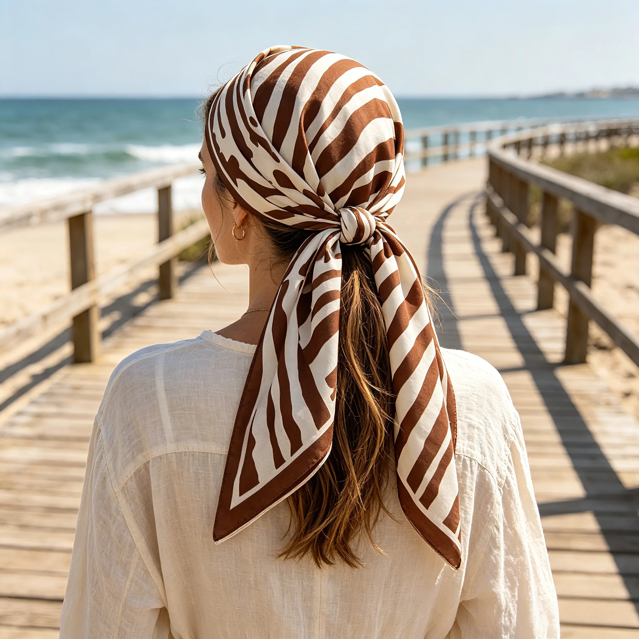 Luxury 90*90cm Twill Scarf Women Square Bandana Shawls Soft Foulard Femme Hijab Bufandas Neckerchief Brown Hair Accessories
Luxury 90*90cm Twill Scarf Women Square Bandana Shawls Soft Foulard Femme Hijab Bufandas Neckerchief Brown Hair Accessories