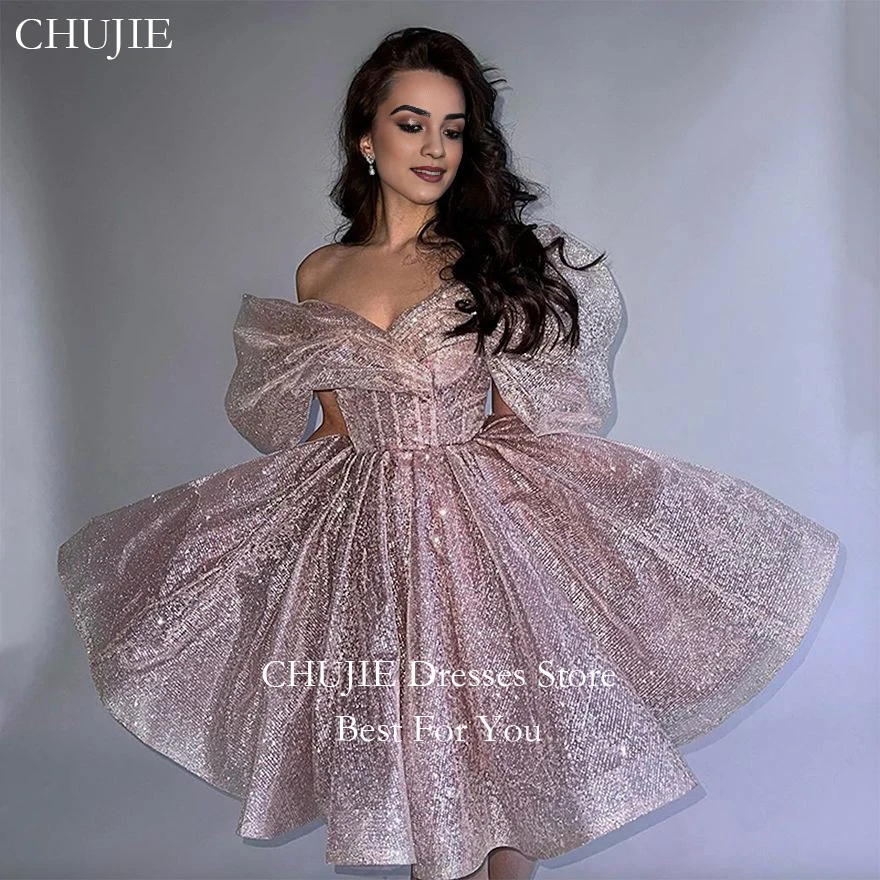 Shinny Organza Short Prom Dresses Off Shoulder Tight Corset Sweetheart Birthday Party Dress Glitter Evening Dress Customized
Shinny Organza Short Prom Dresses Off Shoulder Tight Corset Sweetheart Birthday Party Dress Glitter Evening Dress Customized