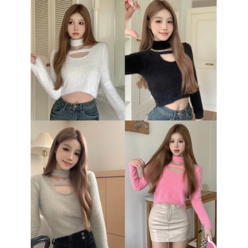 Pure Desire Spicy Girl Knitted Sweater Women's Autumn Winter New Soft Hollow out Ne ort Base irt Inner Wear Top
Pure Desire Spicy Girl Knitted Sweater Women's Autumn Winter New Soft Hollow out Ne ort Base irt Inner Wear Top