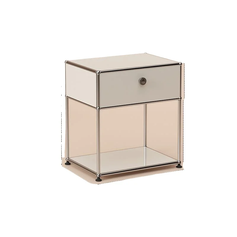 Medieval bedside tables, storage sofa side cabinets, modern simple bedroom storage in stainless steel
Medieval bedside tables, storage sofa side cabinets, modern simple bedroom storage in stainless steel