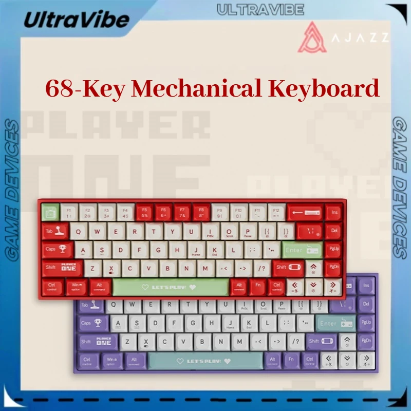 Ajazz Ak680 Mechanical Keyboard Gaming E-Sports Wired Mixed Light Hot Swappable Small Keyboard Tea Axis Red Axis Office Computer
Ajazz Ak680 Mechanical Keyboard Gaming E-Sports Wired Mixed Light Hot Swappable Small Keyboard Tea Axis Red Axis Office Computer