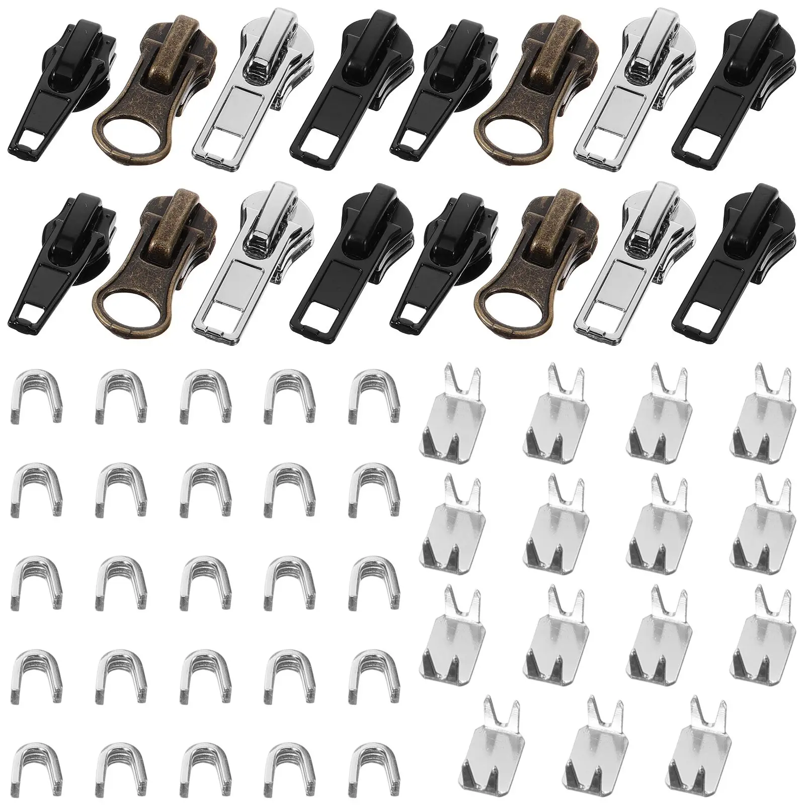 1 set Repair Kit Universal Replacement for Jacket Backpack Suitcase Metal Plastic Nylon Zipper Repair Kit Fixer Heads
1 set Repair Kit Universal Replacement for Jacket Backpack Suitcase Metal Plastic Nylon Zipper Repair Kit Fixer Heads