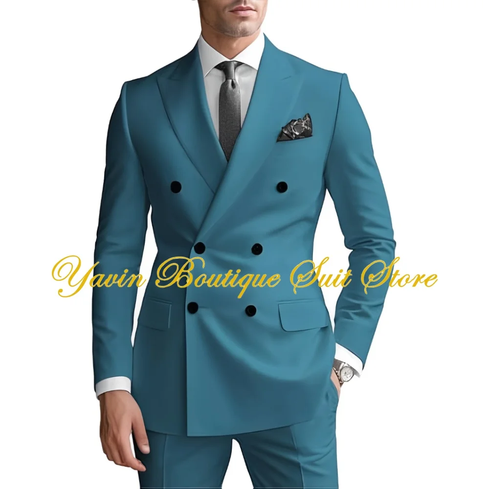 Men 2 Piece Suit Double Breasted Suit Regular Fit Wedding Tuxedo for Men Elegant Prom Party Blazer Pants Suits
Men 2 Piece Suit Double Breasted Suit Regular Fit Wedding Tuxedo for Men Elegant Prom Party Blazer Pants Suits