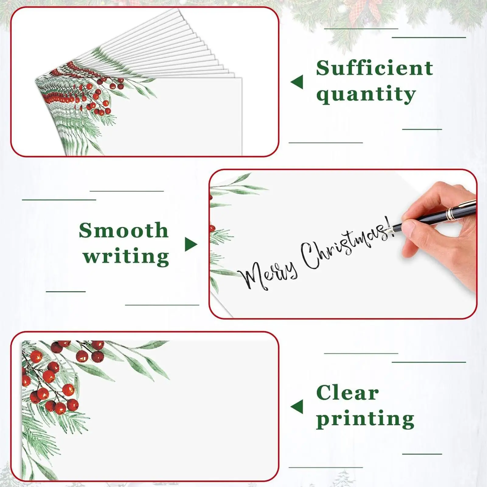 Рождественские бланки, 50 шт., зимние праздничные листы, праздничные канцелярские принадлежности, бумага для письма, заметки, свадебные приглашения
Рождественские бланки, 50 шт., зимние праздничные листы, праздничные канцелярские принадлежности, бумага для письма, заметки, свадебные приглашения