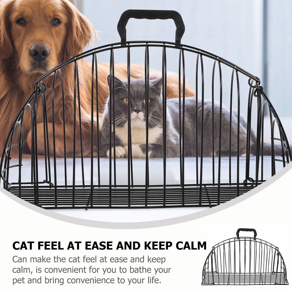 Pet Bath Cage Mesh Grooming Kitten Iron Shower Netting Dryer Black Medium Size Durable Breathable Portable Dog Cat Washing Cage
Pet Bath Cage Mesh Grooming Kitten Iron Shower Netting Dryer Black Medium Size Durable Breathable Portable Dog Cat Washing Cage
