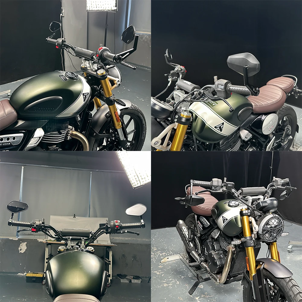 2026 Speed 400 T4 Rear View Mirrors Motorcycle Bar End Mirror For Scrambler 400X Speed400 2024 2025 Auxiliary Blind Spot Mirror
2026 Speed 400 T4 Rear View Mirrors Motorcycle Bar End Mirror For Scrambler 400X Speed400 2024 2025 Auxiliary Blind Spot Mirror