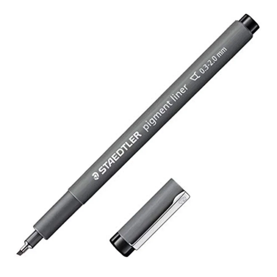 Pigment Liner Black Chisel Tip 0.3-3.00 mm
Pigment Liner Black Chisel Tip 0.3-3.00 mm