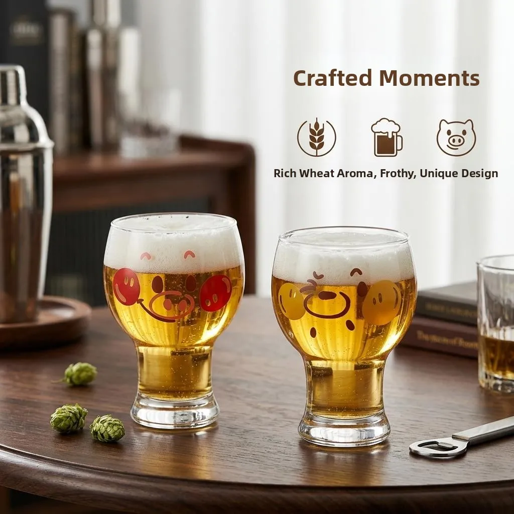 Large Capacity Glass Beer Mug Bear Design Juice Cup High Aesthetic Value Home Use Cold Drink Cup Cute Small Bear Beer Glass
Large Capacity Glass Beer Mug Bear Design Juice Cup High Aesthetic Value Home Use Cold Drink Cup Cute Small Bear Beer Glass