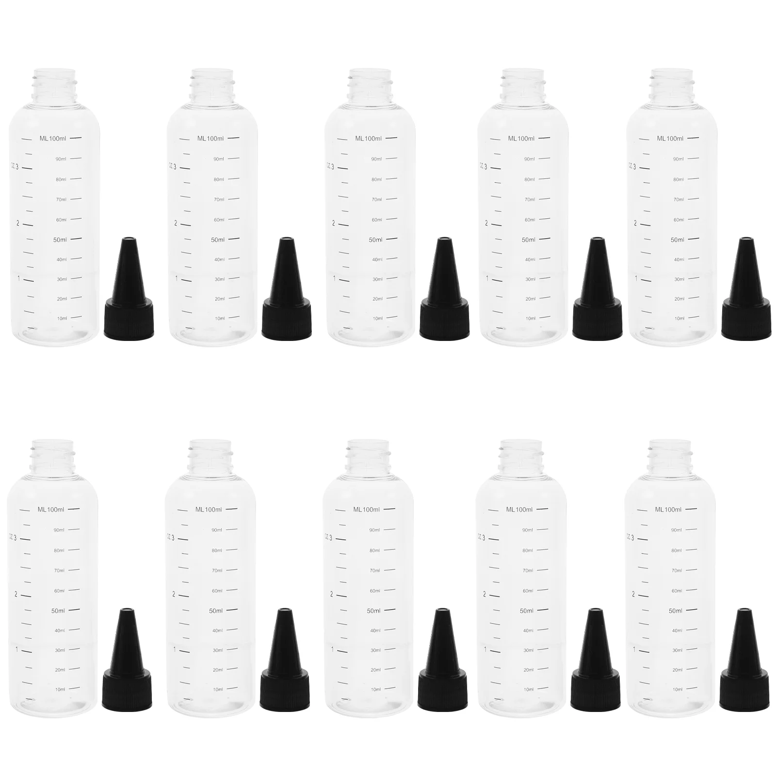 10 Pcs Graduated Plastic Dropper Bottles 100ML Empty Cosmetics Essential Oil Refillable Travel Size Liquid Container
10 Pcs Graduated Plastic Dropper Bottles 100ML Empty Cosmetics Essential Oil Refillable Travel Size Liquid Container