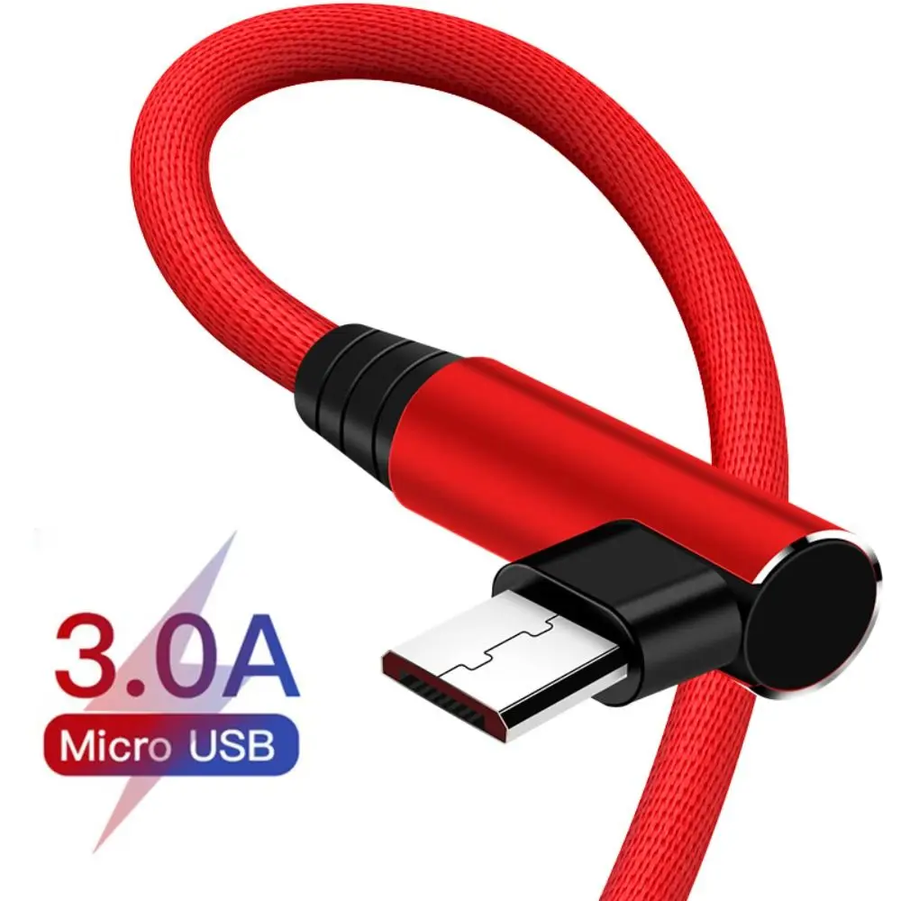 Quick Charger Wire Braided Wire Charger Cord Mobile Phone Wire Micro USB Cable Fast Charging Cable 90 Degree Elbow Data Cable
Quick Charger Wire Braided Wire Charger Cord Mobile Phone Wire Micro USB Cable Fast Charging Cable 90 Degree Elbow Data Cable