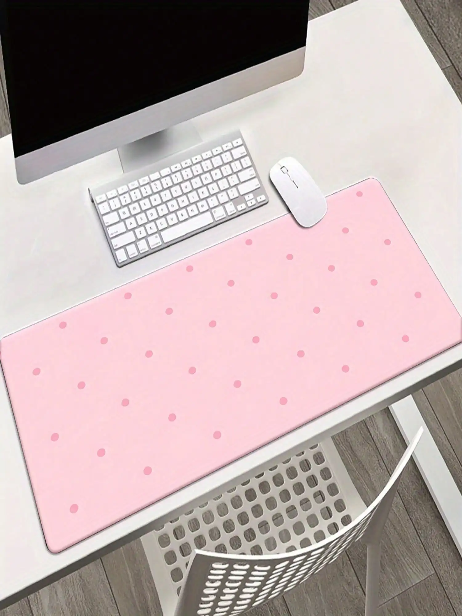 One XXL Pink Large Gaming Desk Mat - Non-Slip Rubber Base & Washable Surface, Pink Polka Dot (Pebble Texture) Computer Mouse Pad, Available In Sizes 24, 30, 35, And 40 (600, 700, 800, And 900 Mm), Suitable For Computers, Keyboards, And PC Devices
One XXL Pink Large Gaming Desk Mat - Non-Slip Rubber Base & Washable Surface, Pink Polka Dot (Pebble Texture) Computer Mouse Pad, Available In Sizes 24, 30, 35, And 40 (600, 700, 800, And 900 Mm), Suitable For Computers, Keyboards, And PC Devices