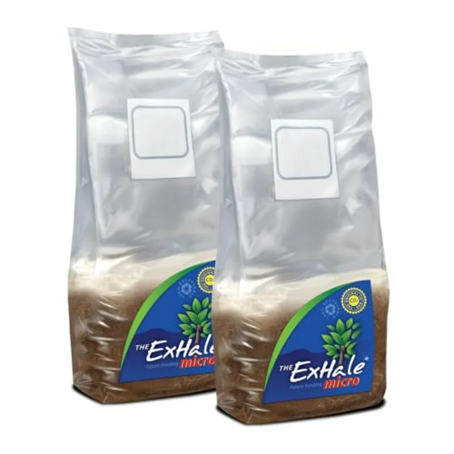 CO2 Micro Grow Bag 2 Pack - Mycelium Strain for Indoor Grow Rooms, Brown, CO2 Enrichment 3-Month Production Boost, 2 lbs Each
CO2 Micro Grow Bag 2 Pack - Mycelium Strain for Indoor Grow Rooms, Brown, CO2 Enrichment 3-Month Production Boost, 2 lbs Each