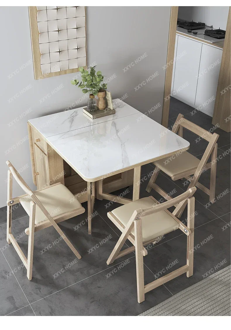 Folding Dining Table Set 4 Chairs Simple Space Savers Luxury Dining Table Wooden Modern Table
Folding Dining Table Set 4 Chairs Simple Space Savers Luxury Dining Table Wooden Modern Table