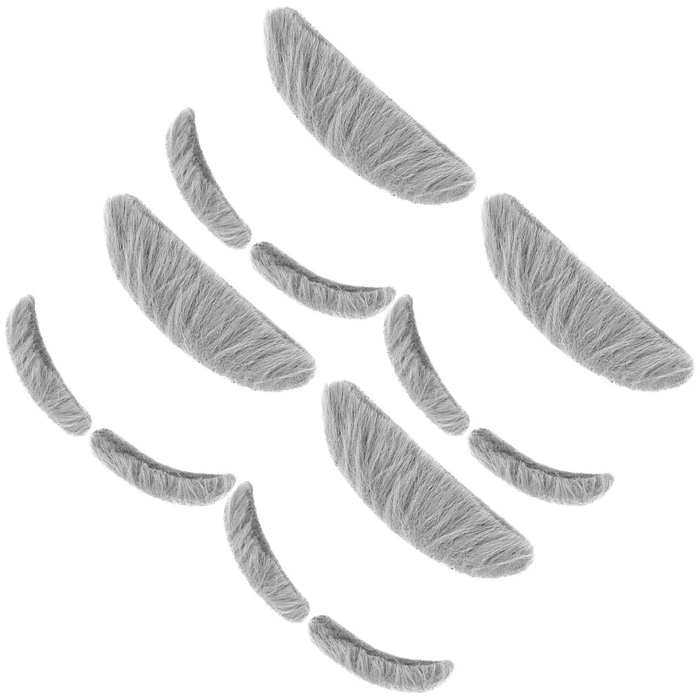 4 Sets Fake Bearded Eyebrows Mustache Simulation Faux Costume Decorative Old Man Party Premium Material Realistic Adhesive Back
4 Sets Fake Bearded Eyebrows Mustache Simulation Faux Costume Decorative Old Man Party Premium Material Realistic Adhesive Back