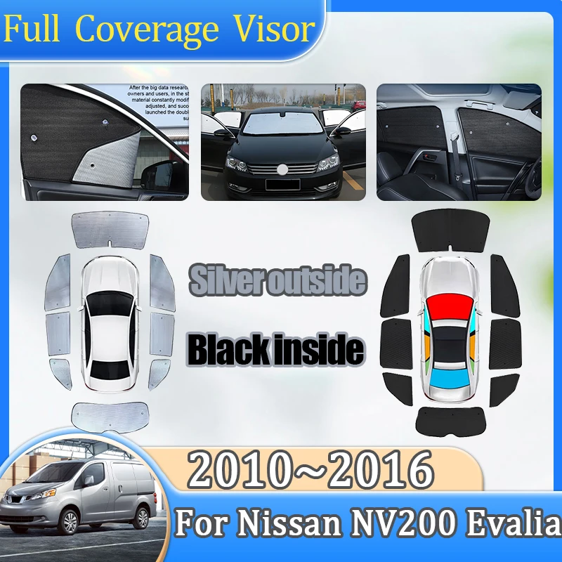 For Nissan NV200 Accessories Evalia 2010~2016 Full Windshield Side Window Sunshade Sunscreen Sun Visors Anti-UV Car Accessories
For Nissan NV200 Accessories Evalia 2010~2016 Full Windshield Side Window Sunshade Sunscreen Sun Visors Anti-UV Car Accessories