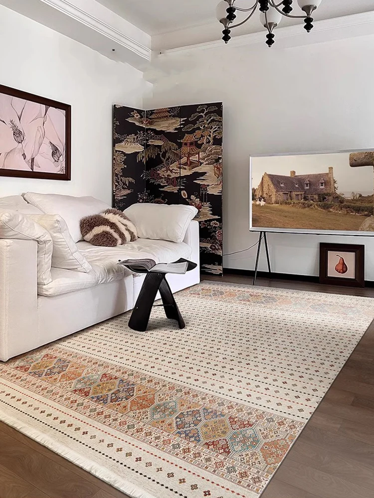 Cotton Woven Boho Carpet Living Room Machine Washable American Light Luxury Rug Carpet for Bedroom Ethnic Home Bedside Floor Mat
Cotton Woven Boho Carpet Living Room Machine Washable American Light Luxury Rug Carpet for Bedroom Ethnic Home Bedside Floor Mat