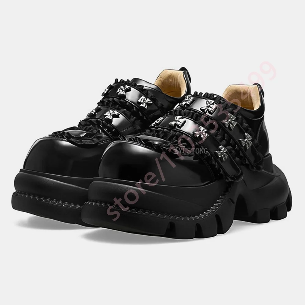 Black Platform Mary Jane Shoes 2026 Spring New Street Punk Casual Shoes Fashion Women's Hook & Loop Leather Shoes
Black Platform Mary Jane Shoes 2026 Spring New Street Punk Casual Shoes Fashion Women's Hook & Loop Leather Shoes