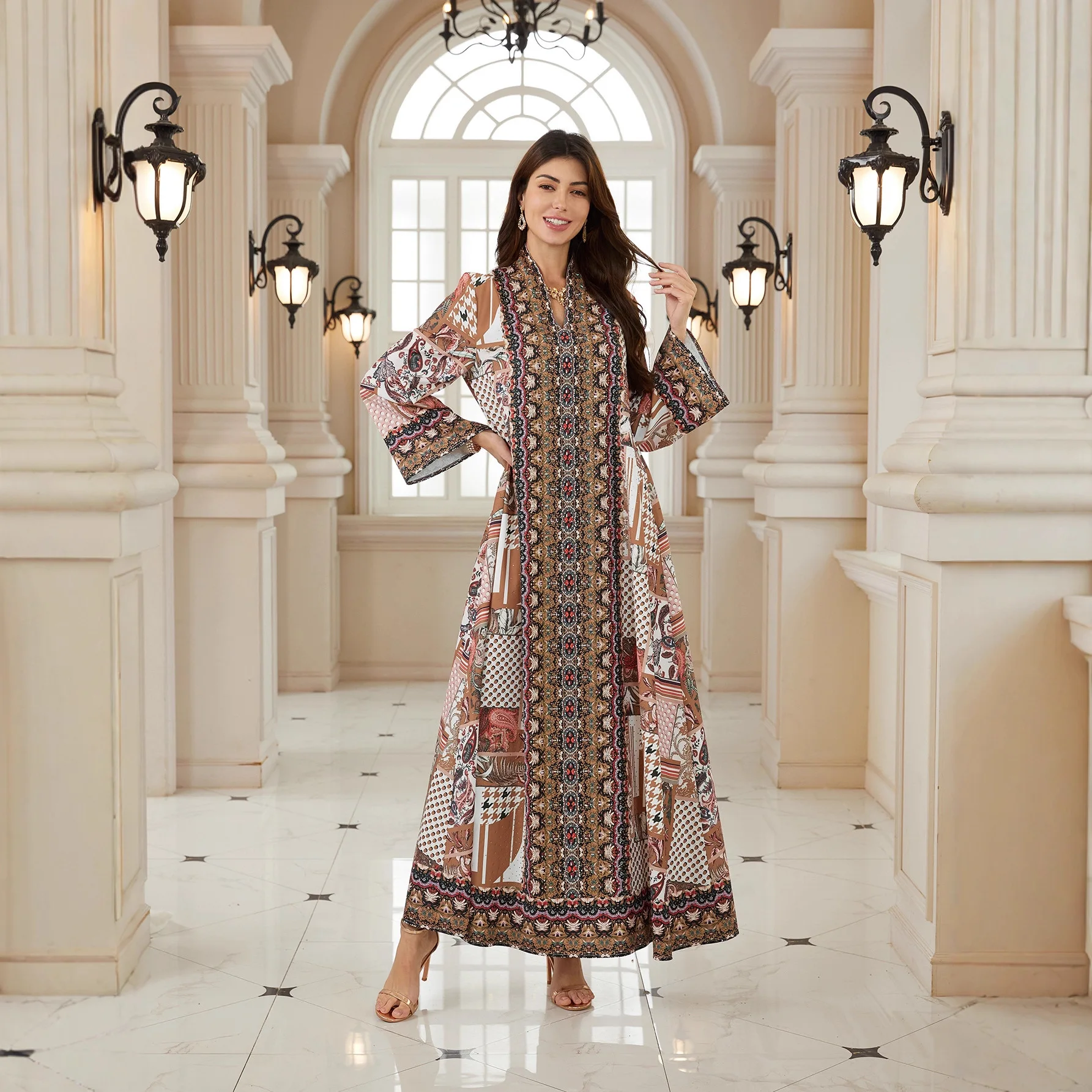Eid Abaya Women Party Dress V-Neck Jalabiya Print Muslim Dubai Vestidos Largo Ramadan Morocco Prayer Caftan Robe Abayas 2026
Eid Abaya Women Party Dress V-Neck Jalabiya Print Muslim Dubai Vestidos Largo Ramadan Morocco Prayer Caftan Robe Abayas 2026