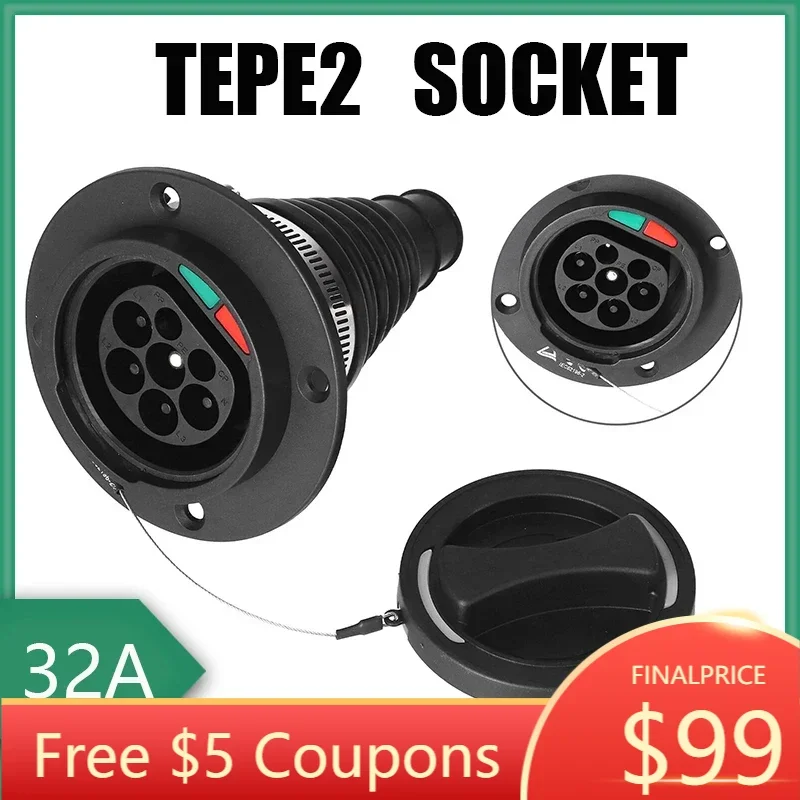 Type2 Socket Electric Vehicle Charging Adapter16A 32A car Side Type 2 IEC 62169-2 male
Type2 Socket Electric Vehicle Charging Adapter16A 32A car Side Type 2 IEC 62169-2 male