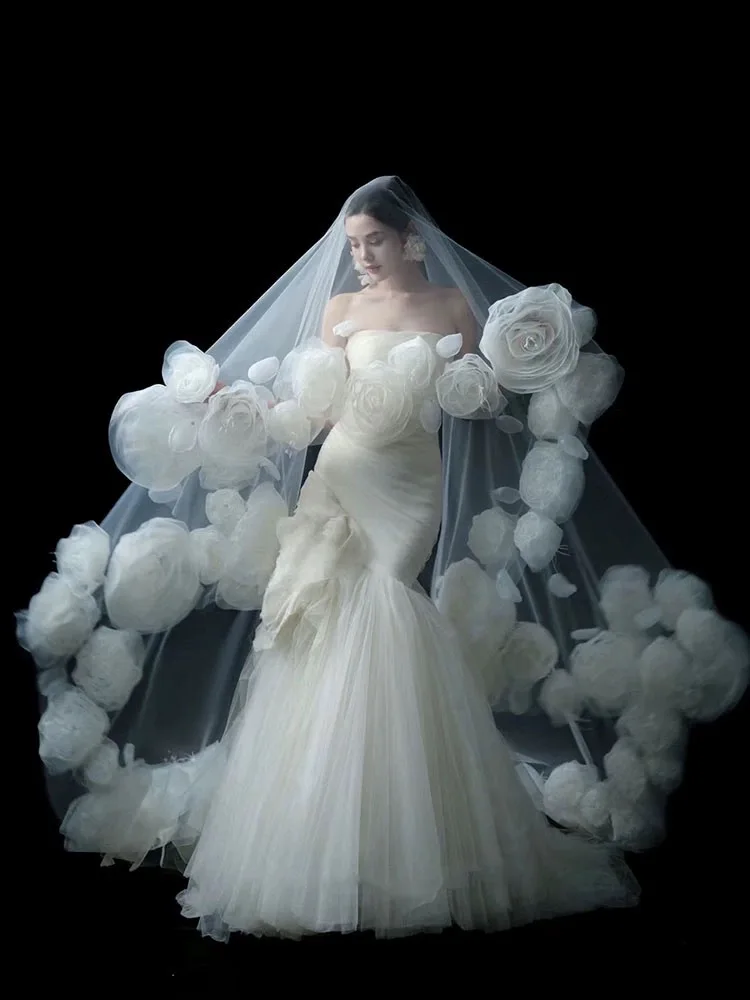 Изящная свадебная фата, соборная фата, однослойная свадебная фата с кружевной аппликацией и расческой, 3D-цветочная фата по индивидуальному заказу
Изящная свадебная фата, соборная фата, однослойная свадебная фата с кружевной аппликацией и расческой, 3D-цветочная фата по индивидуальному заказу