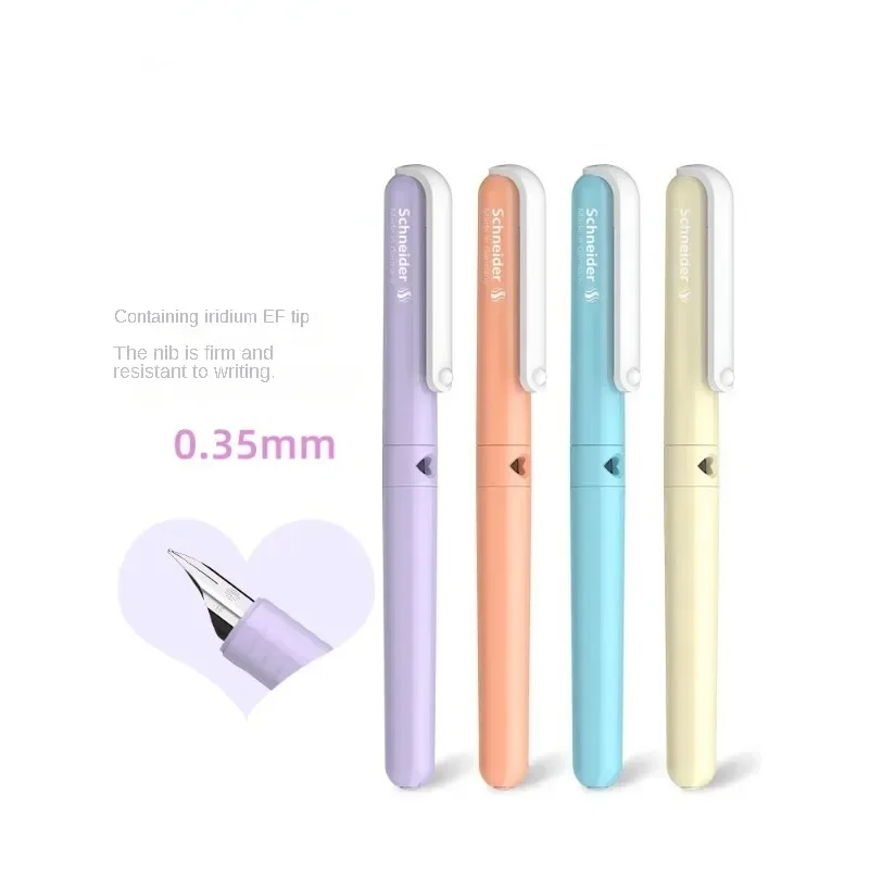 BK410 Macaron Schneider Pen for Students' Practice Writing Pen Ink Pen EF Extra Fine Iridium Tip Replaceable Ink Bag Stationery
BK410 Macaron Schneider Pen for Students' Practice Writing Pen Ink Pen EF Extra Fine Iridium Tip Replaceable Ink Bag Stationery