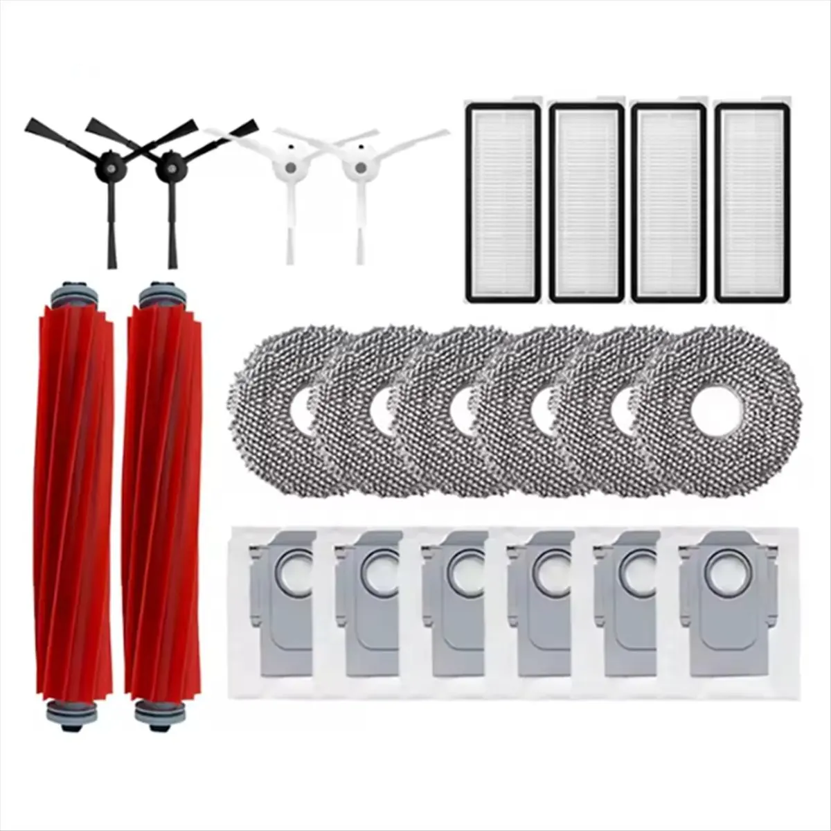 22PCS for Q MaxV/Q S/Q Pro Replacement Parts Main Side Brush Dust Bag Hepa Filter Mop Cloths 【A70Z Fafa】
22PCS for Q MaxV/Q S/Q Pro Replacement Parts Main Side Brush Dust Bag Hepa Filter Mop Cloths 【A70Z Fafa】