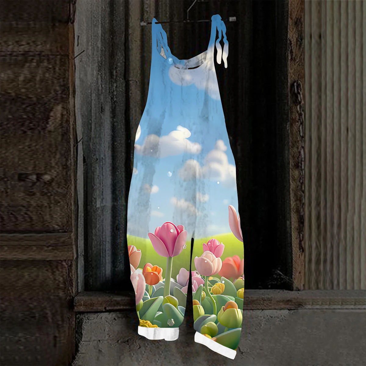 Women Tulip Floral Print Sleeveless Jumpsuit 3D Sky Landscape Casual Loose Wide Leg Overalls Floral Rompers Streetwear Plus Size
Women Tulip Floral Print Sleeveless Jumpsuit 3D Sky Landscape Casual Loose Wide Leg Overalls Floral Rompers Streetwear Plus Size
