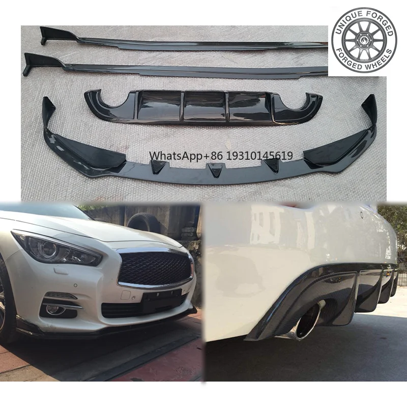 26 style 2014-2017 Car Modification Upgrade US Version Wet Carbon Fiber Body Kit Front Rear Lip Side Skirt For Infiniti Q50
26 style 2014-2017 Car Modification Upgrade US Version Wet Carbon Fiber Body Kit Front Rear Lip Side Skirt For Infiniti Q50