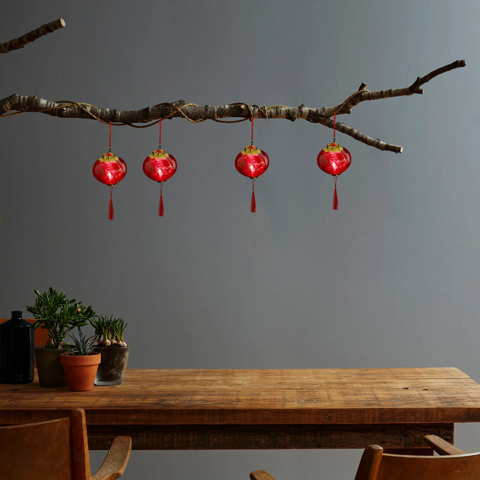 6pcs Luminous Lanterns Chinese Festival Decorative Light Red Portable Spring Festival Mid-Autumn Glowing Outdoor Indoor Plastic 
6pcs Luminous Lanterns Chinese Festival Decorative Light Red Portable Spring Festival Mid-Autumn Glowing Outdoor Indoor Plastic