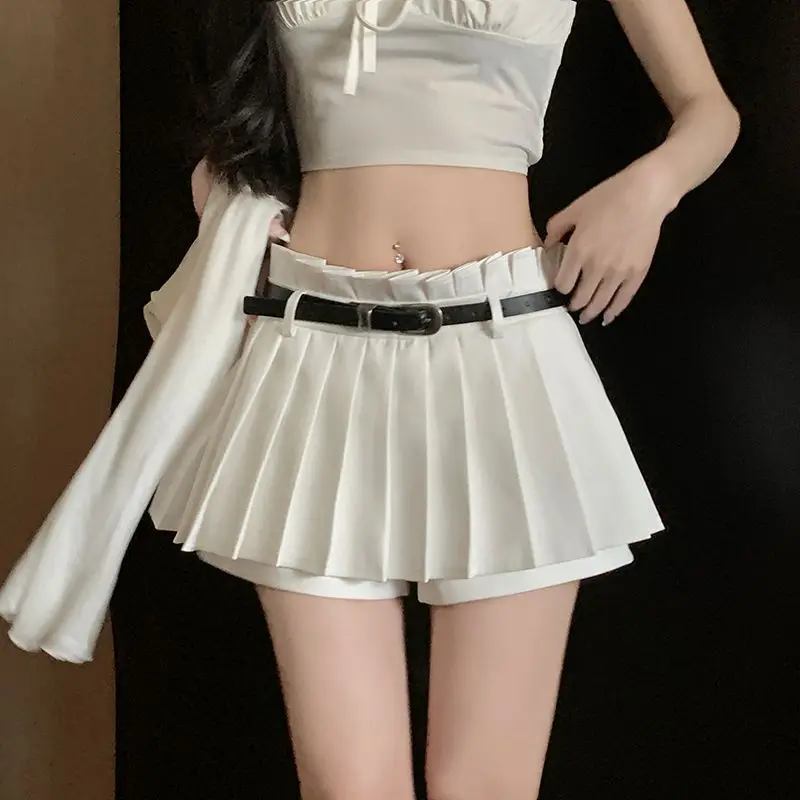 Summer New High Waist Pleated A-line Skirt Solid Color All-match Youth Loose Short Skirts Fashion Sweet Y2K Women Clothing
Summer New High Waist Pleated A-line Skirt Solid Color All-match Youth Loose Short Skirts Fashion Sweet Y2K Women Clothing
