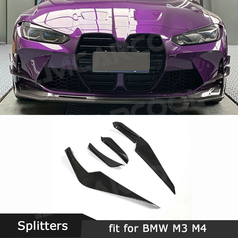 Dry Carbon Fiber Car Rear Bumper Spoiler Air Vent Splitters For BMW M3 M4 G80 G82 2021+ Side Vent Canard Body Kits
Dry Carbon Fiber Car Rear Bumper Spoiler Air Vent Splitters For BMW M3 M4 G80 G82 2021+ Side Vent Canard Body Kits