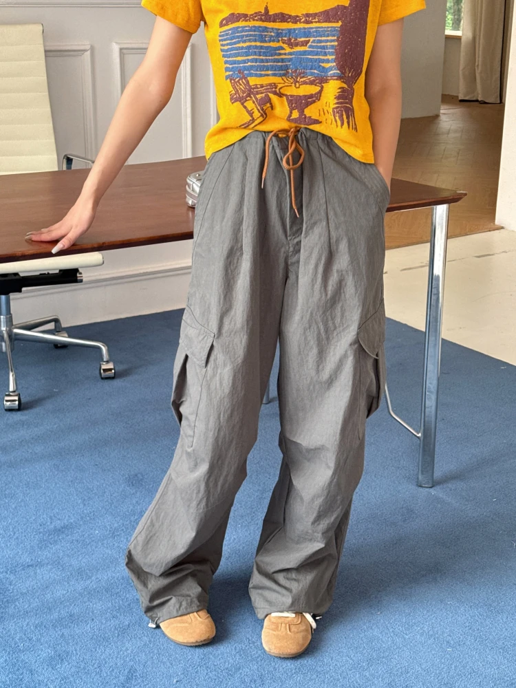 NTS97 Модные повседневные свободные брюки из быстросохнущей ткани, нейтральные рабочие брюки, длинные брюки, весна-лето, новинка, полиэстер, высокая талия
NTS97 Модные повседневные свободные брюки из быстросохнущей ткани, нейтральные рабочие брюки, длинные брюки, весна-лето, новинка, полиэстер, высокая талия