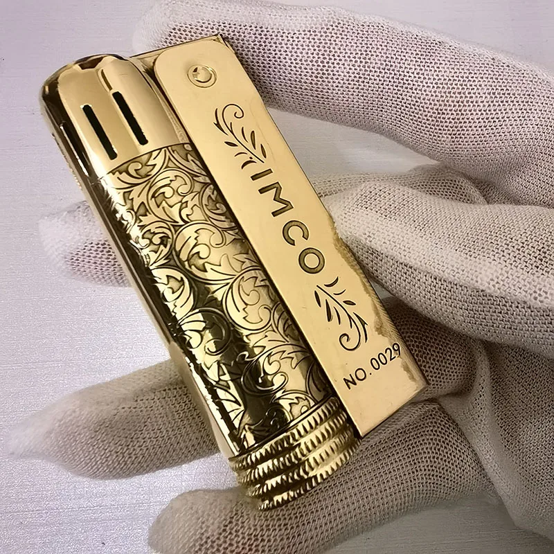 Aiku IMCO6600 6800 Raw copper double-sided engraved Tang grass, windproof retro lighter for men
Aiku IMCO6600 6800 Raw copper double-sided engraved Tang grass, windproof retro lighter for men