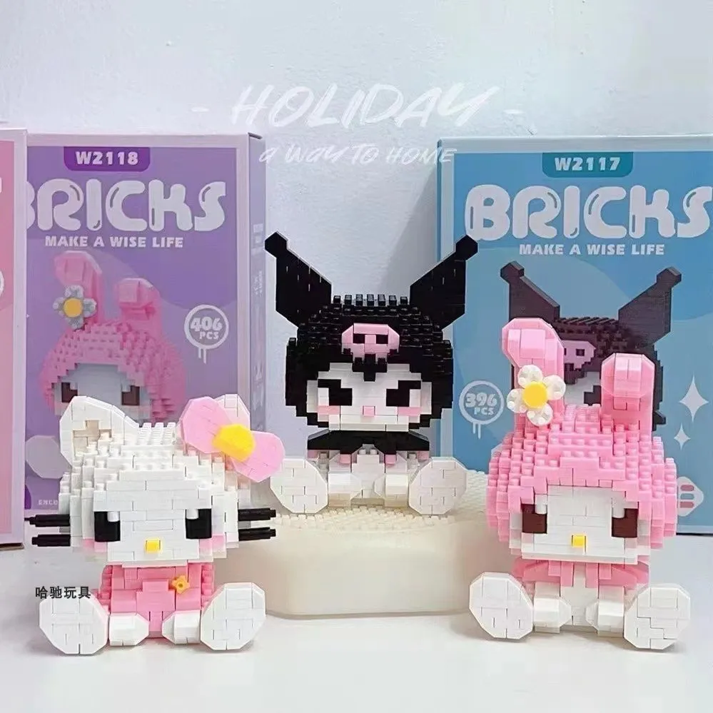Строительный блок Hello Kitty Sanrio, аниме-фигурка Куроми, собранные игрушки, декоративный орнамент, модель, детская головоломка, куклы, подарки
Строительный блок Hello Kitty Sanrio, аниме-фигурка Куроми, собранные игрушки, декоративный орнамент, модель, детская головоломка, куклы, подарки