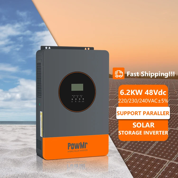 6.2KW 220/230Vac Single Phase Solar Inverter 48V MPPT 120A Support Parallel Hybrid Solar Inverter
6.2KW 220/230Vac Single Phase Solar Inverter 48V MPPT 120A Support Parallel Hybrid Solar Inverter