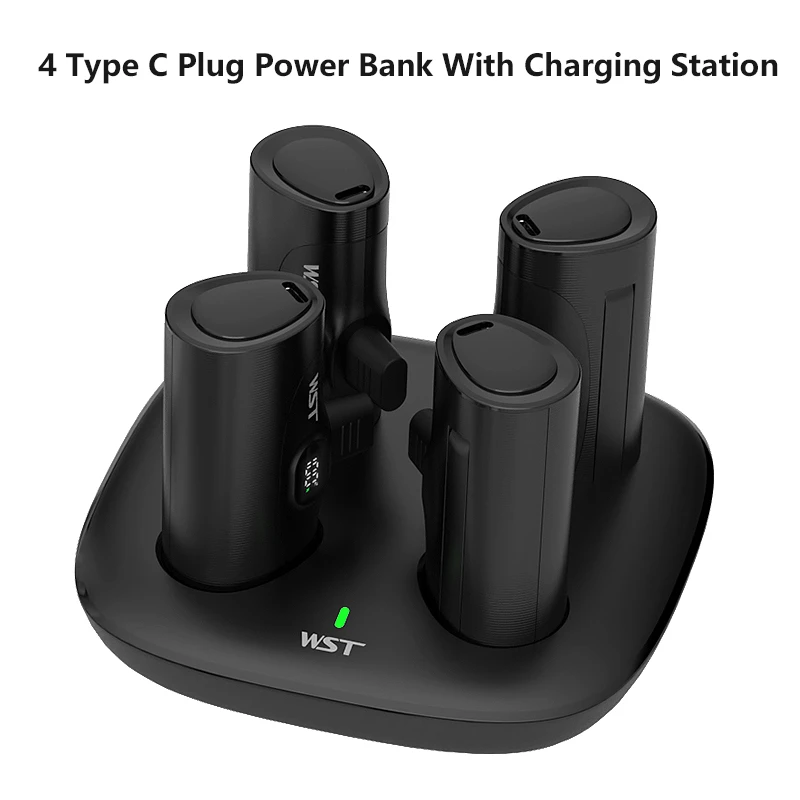 Набор из 4 шт., общий внешний аккумулятор 5000 мАч, мини-Powerbank с зарядной станцией, зарядный кабель PD, 20 Вт, быстрая зарядка для зарядного устройства для iPhone
Набор из 4 шт., общий внешний аккумулятор 5000 мАч, мини-Powerbank с зарядной станцией, зарядный кабель PD, 20 Вт, быстрая зарядка для зарядного устройства для iPhone