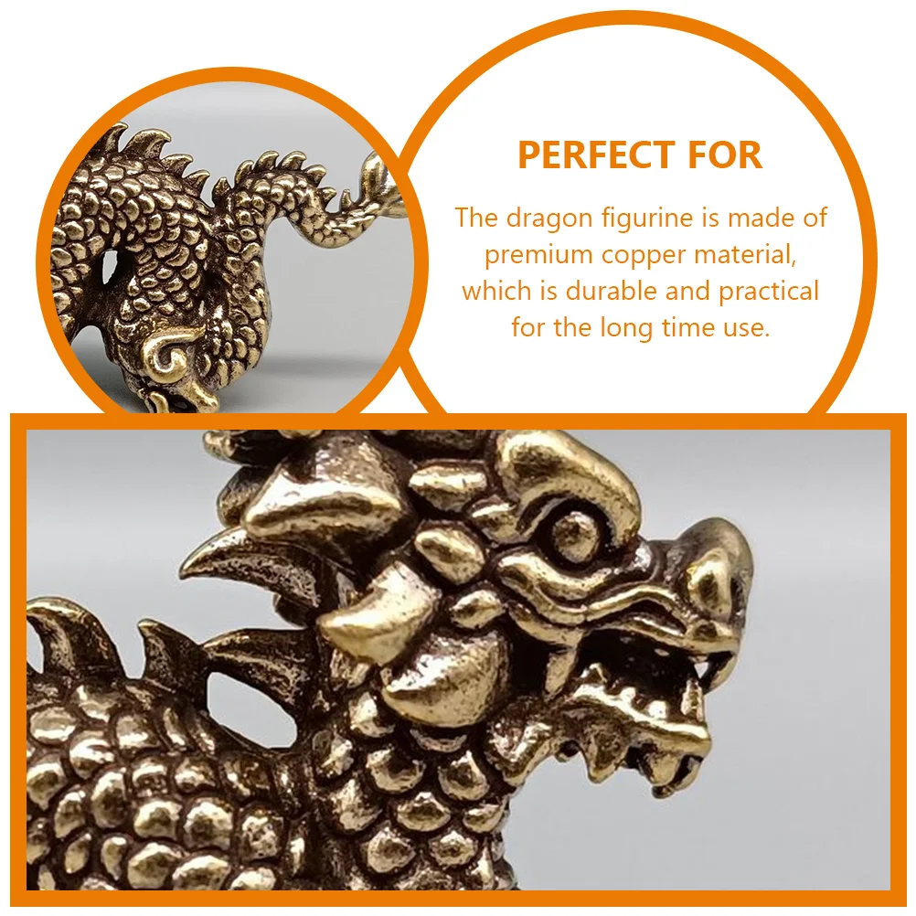 Copper Dragon Figurine Miniature Animal Decor Small Metal Decoration Indoor Desktop naments Vintage Dragon Statue Metal Craft
Copper Dragon Figurine Miniature Animal Decor Small Metal Decoration Indoor Desktop naments Vintage Dragon Statue Metal Craft