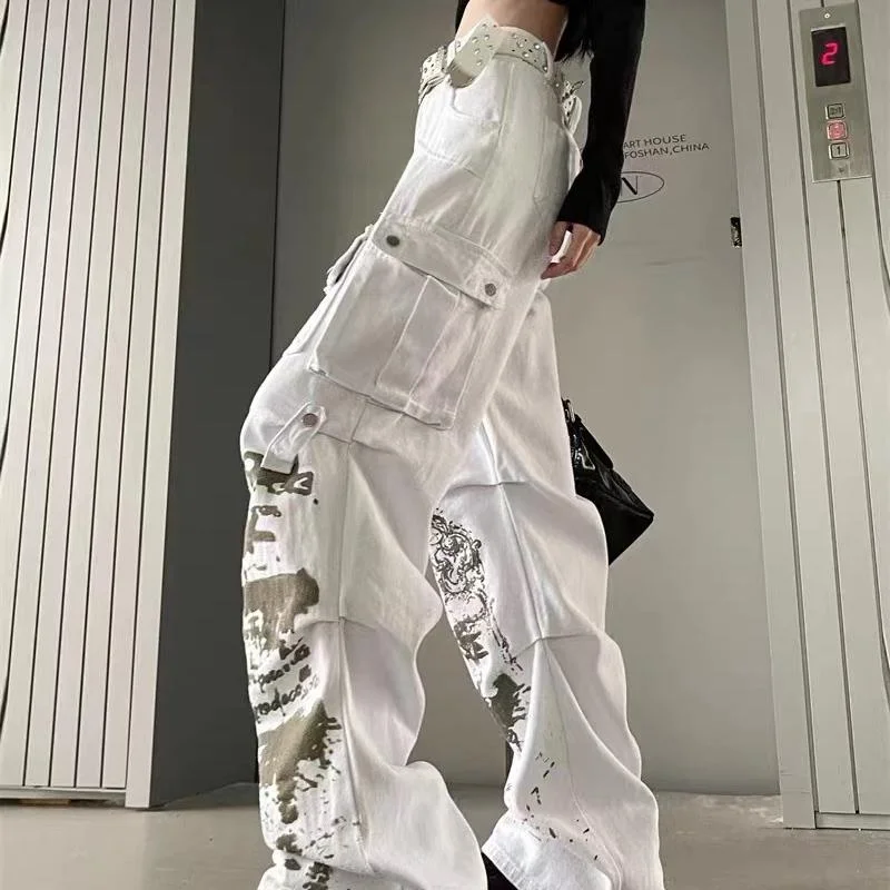 Folded Hem Denim Jeans Women's Casual High Waist Wide Leg Pants Multiple Pockets Dirt Wash Style Autumn New Arrival
Folded Hem Denim Jeans Women's Casual High Waist Wide Leg Pants Multiple Pockets Dirt Wash Style Autumn New Arrival