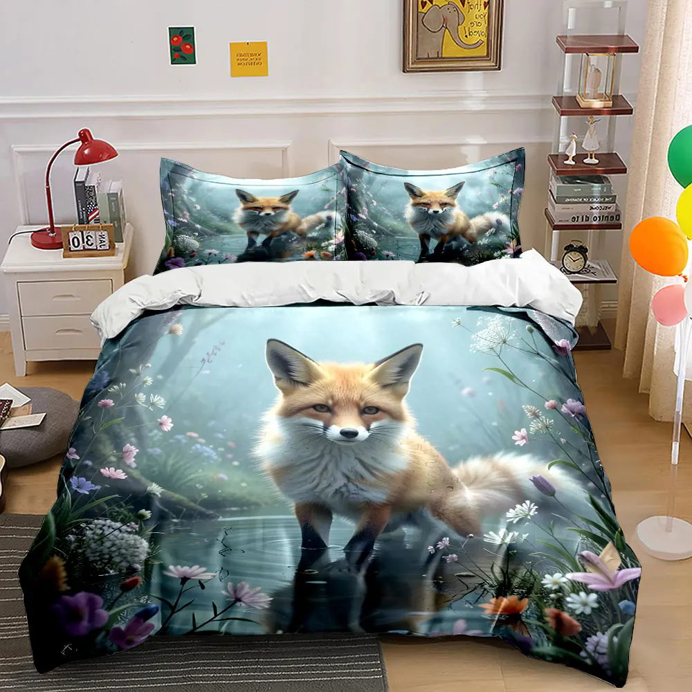 Fox in a serene woodland pond Printed Duvet Cover Set1 Duvet Cover+2 PillowcaseMulti Size Bedroom Bedding Decor Luxury gifts
Fox in a serene woodland pond Printed Duvet Cover Set1 Duvet Cover+2 PillowcaseMulti Size Bedroom Bedding Decor Luxury gifts