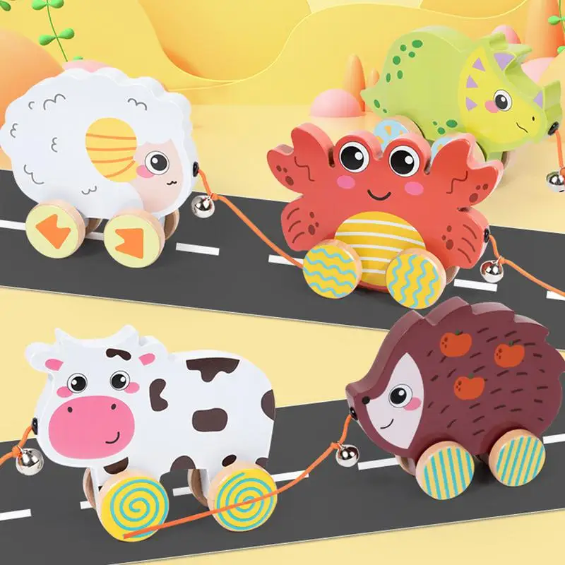 Wood Pull Along Toy For Kids Interactive Sensory Walk Along Animal Push Pull Toy Car With String And Bell For Toddler Gifts
Wood Pull Along Toy For Kids Interactive Sensory Walk Along Animal Push Pull Toy Car With String And Bell For Toddler Gifts