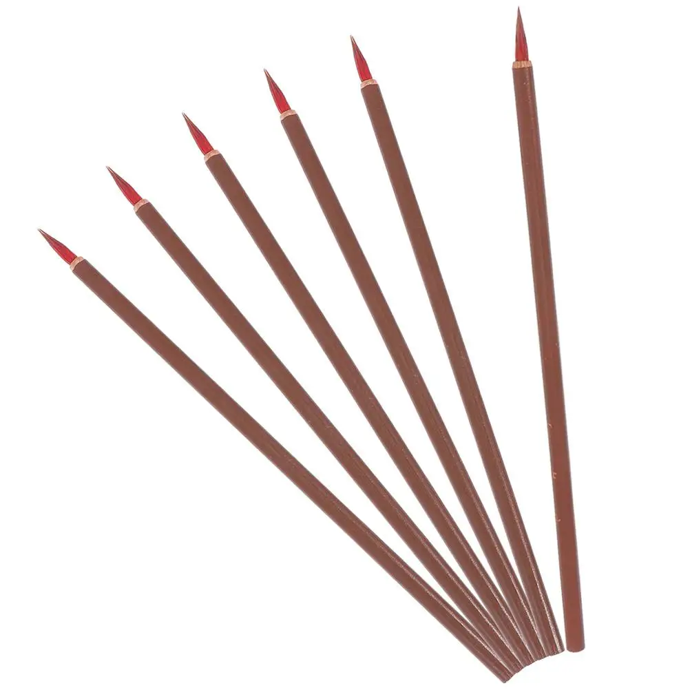 6 Pcs Red Hair Writing Brush Calligraphy Pen Traditional Painting Tool Portable Practical Wood Handle Supply
6 Pcs Red Hair Writing Brush Calligraphy Pen Traditional Painting Tool Portable Practical Wood Handle Supply