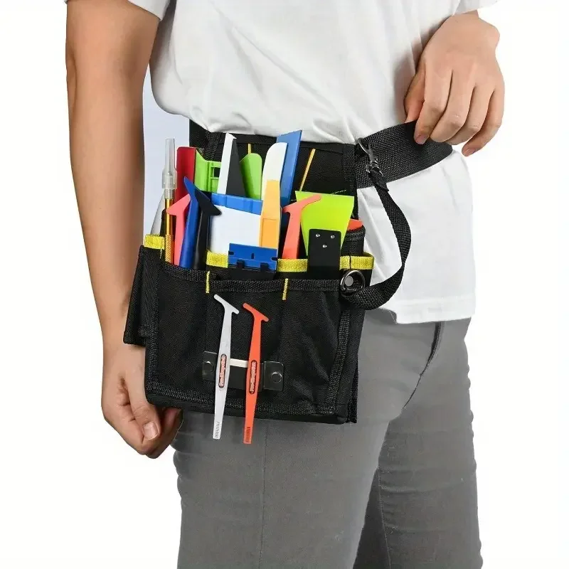 Professional Car Wrap Tool Bag Oxford Cloth Waterproof Utility Pouch Work Waist Belt Bag Window Tint Squeegee Holder
Professional Car Wrap Tool Bag Oxford Cloth Waterproof Utility Pouch Work Waist Belt Bag Window Tint Squeegee Holder