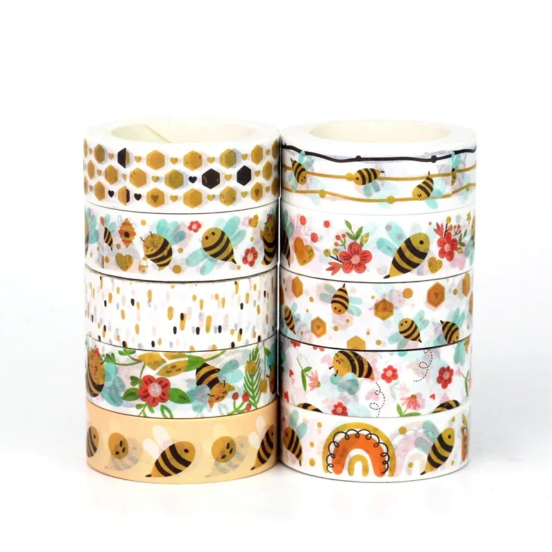 NEW 1PC 10M Decor Bees Mushrooms Floral Leaves Washi Tape Set Scrapbooking Journaling Adhesive Masking Tape Cute Papeleria
NEW 1PC 10M Decor Bees Mushrooms Floral Leaves Washi Tape Set Scrapbooking Journaling Adhesive Masking Tape Cute Papeleria